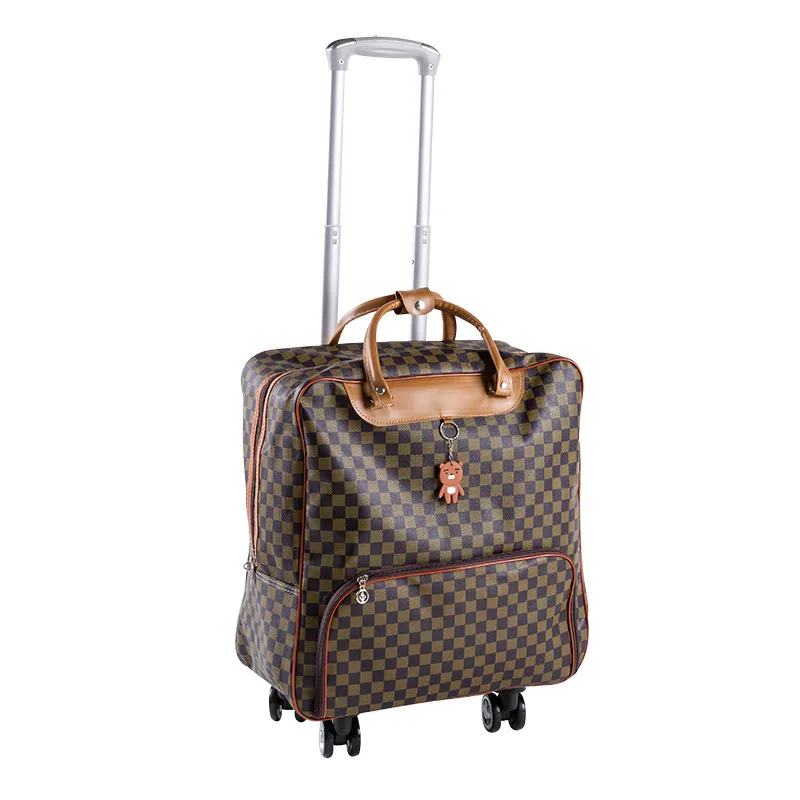 

Factory price PU leather universal wheel carry on travel trolley suitcase bag sets cabin luggage trolley bags, 5 colors