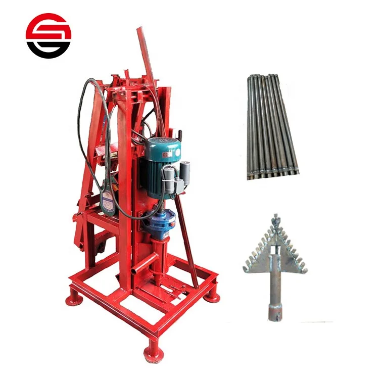
Best price water well drilling rig mini manual 100m rotary boring orehole drilling machines  (62356829373)