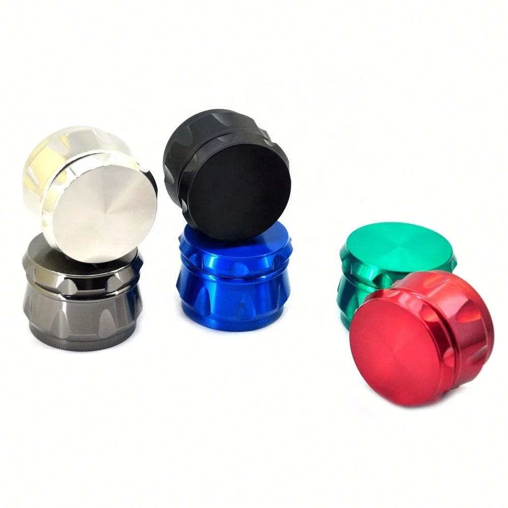 

New Diameter  Zinc Alloy 4-piece r Barrel Colorful Tobacco Grinder jhcentury, Picture