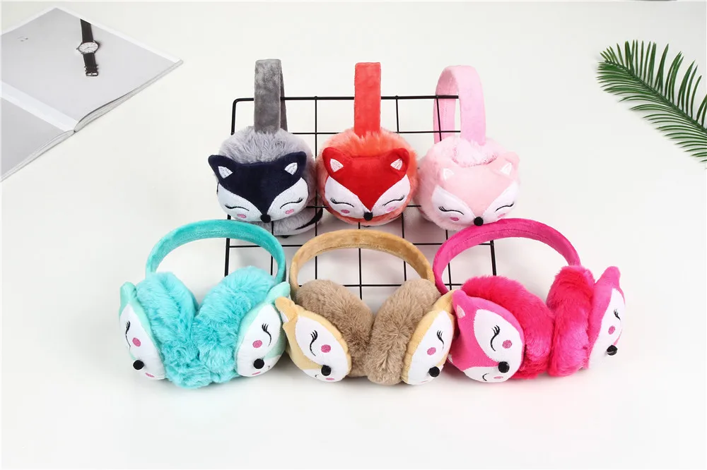 Wholesales Cute Winter Fluffy Ear Muffs Fuzzy Earmuffs - Buy Fuzzy ...