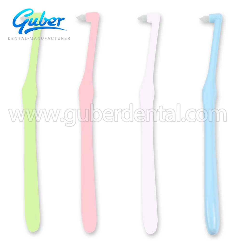 

#End-Tuft Tapered Trim Toothbrush dental brush prophy bulk fancy toothbrushes for orthodontic, Blue/green/little red/white