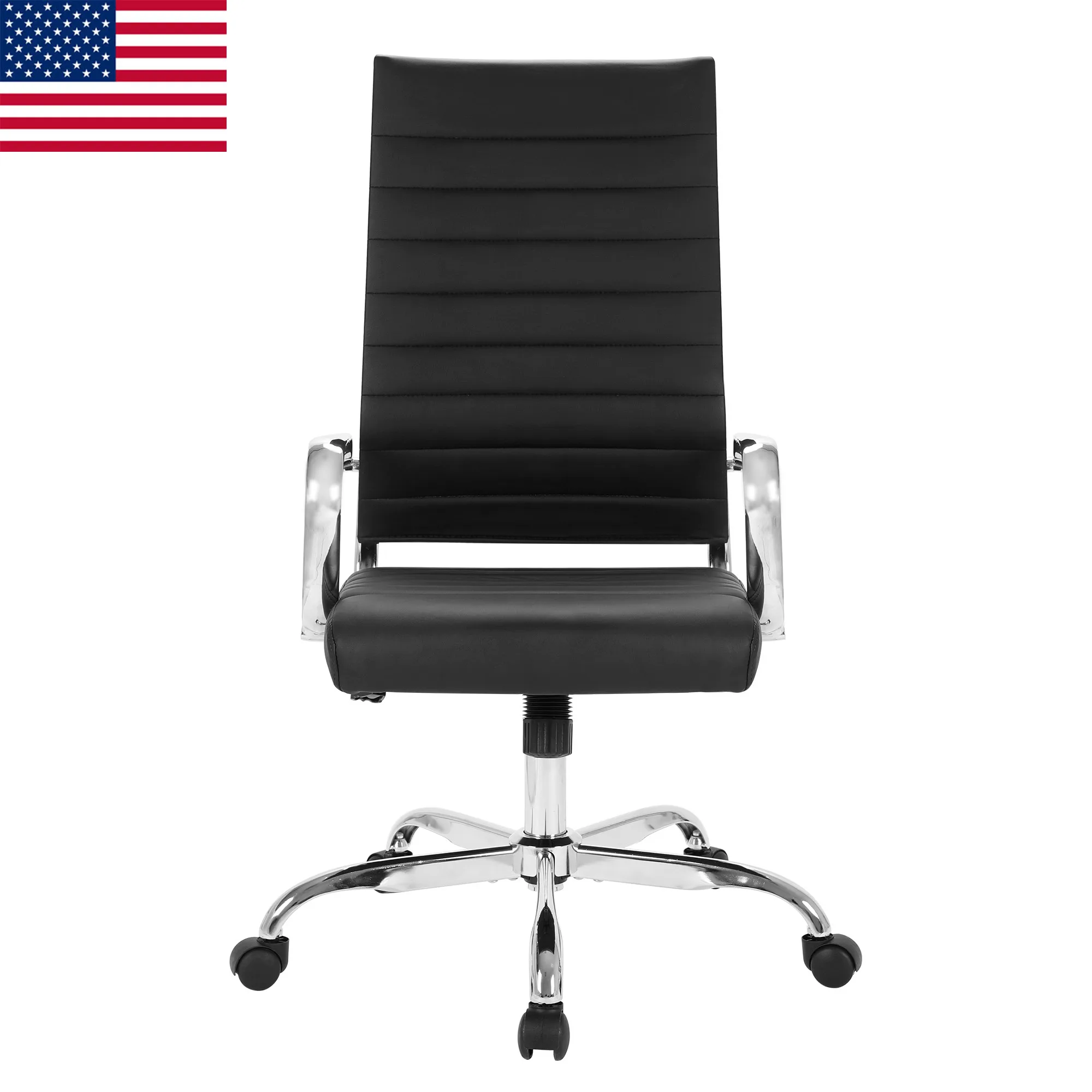 

Home Office Chair PU Leather High Back Executive Gaming Chair, White