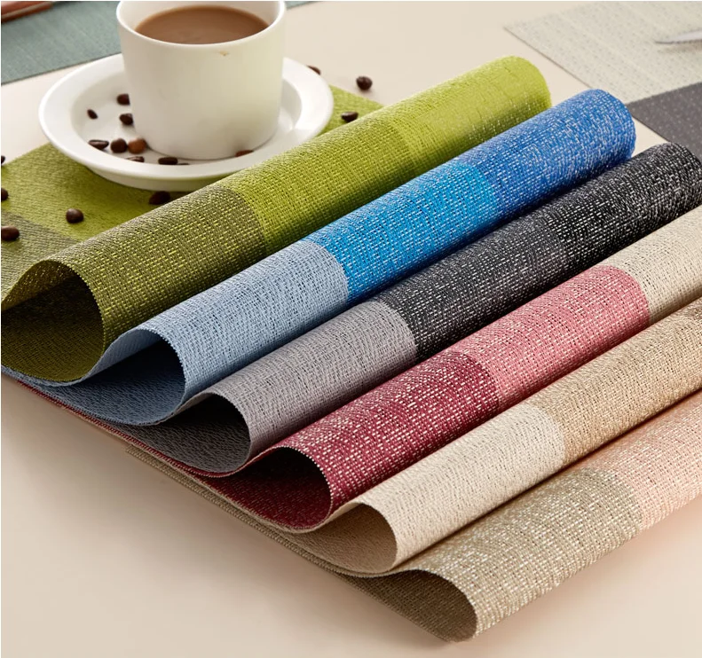 

Tabletex PVC anti slip mat Eco-Friendly table mat high quality PVC dinner mat wholesale placemats, Any color