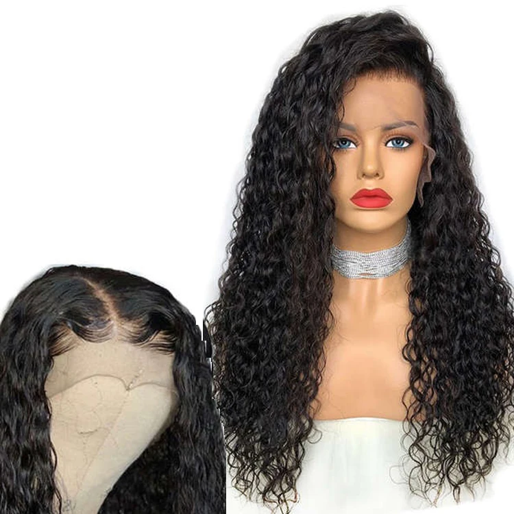 

VEGGICC Grade 10A Curly Full Lace Wigs Glueless Cuticle Aligned Lace Frontal Wigs 180% Density Human Hair Wigs