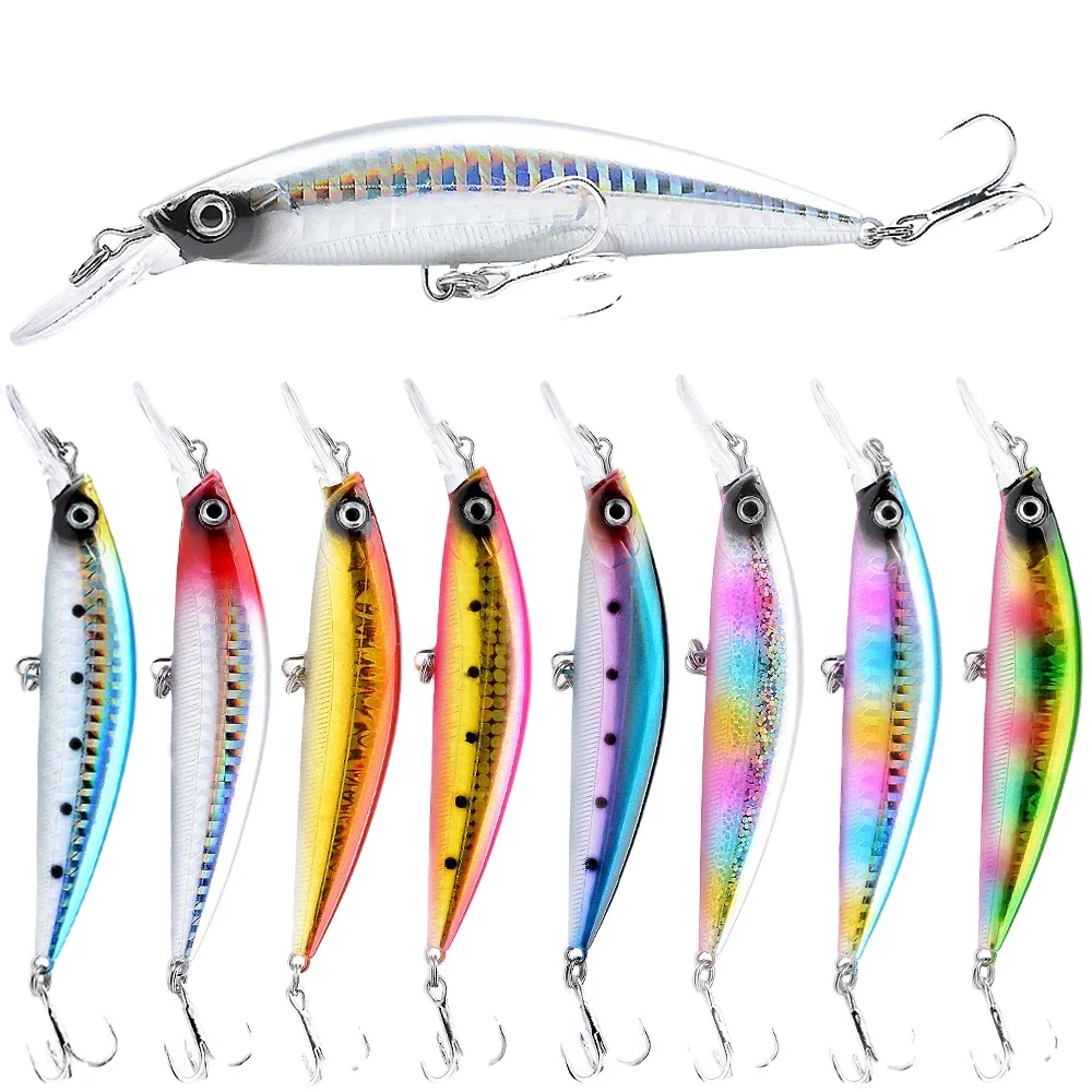 

JK ABS Hard Plastic 107mm 26g 3D eyes heavy minnow lure Sinking Sea Fishing Bait Lures