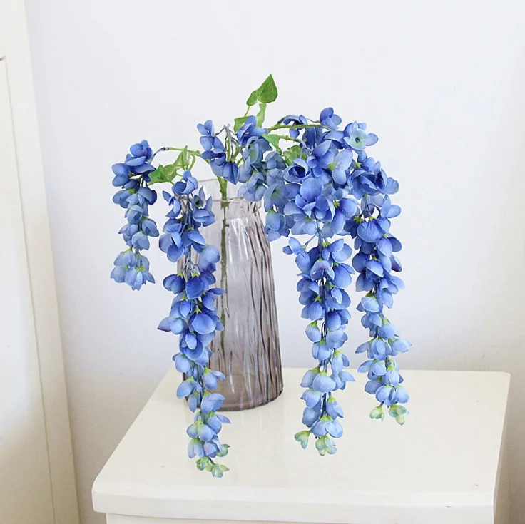 

High grade artificial wisteria flower strip wedding home decoration