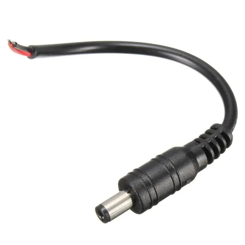 

OEM ODM 5521 5525 DC power Connector 5.5*2.1mm 5.5*2.5mm Male Female Plug Adapter Cable Pigtail Wire End Open Cable, Black