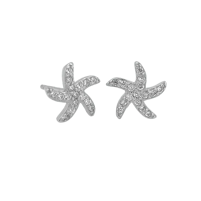 

Stud Earrings 925 Sterling Silver Small Zircon Earrings For Girls Kids With Rhodium Plating