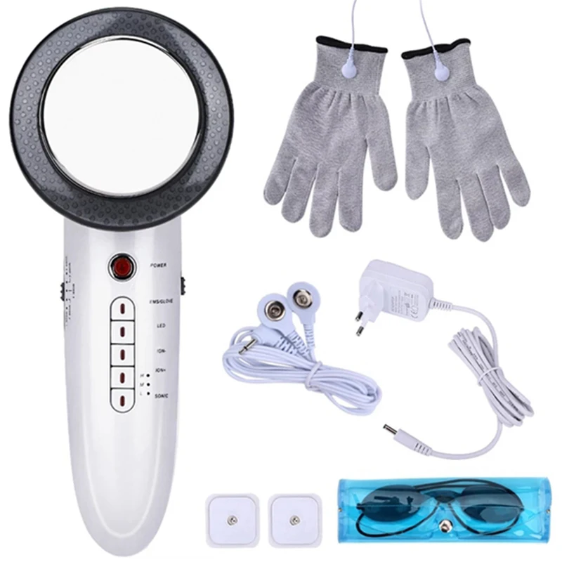 

Portable 6 in 1 Fat Burning Machine Weight Loss Body Infrared EMS Ultrasonic Slim Beauty Device