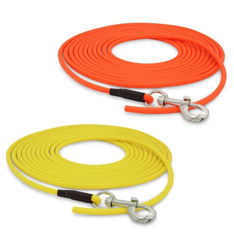 

Waterproof Pvc Round Dog Rope Lead Long Dog Training Leash Durable PVC Coated Chew Proof Rope Dog Leash, Customized color