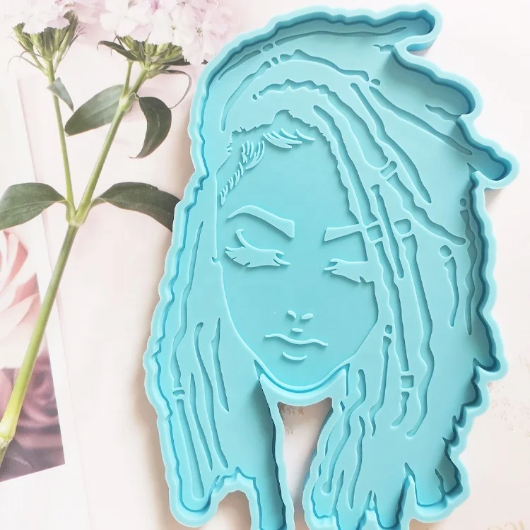 

Wholesale DIY spot new goddess cushion tray silicone mold DIY large silicone resin molds, Customized color