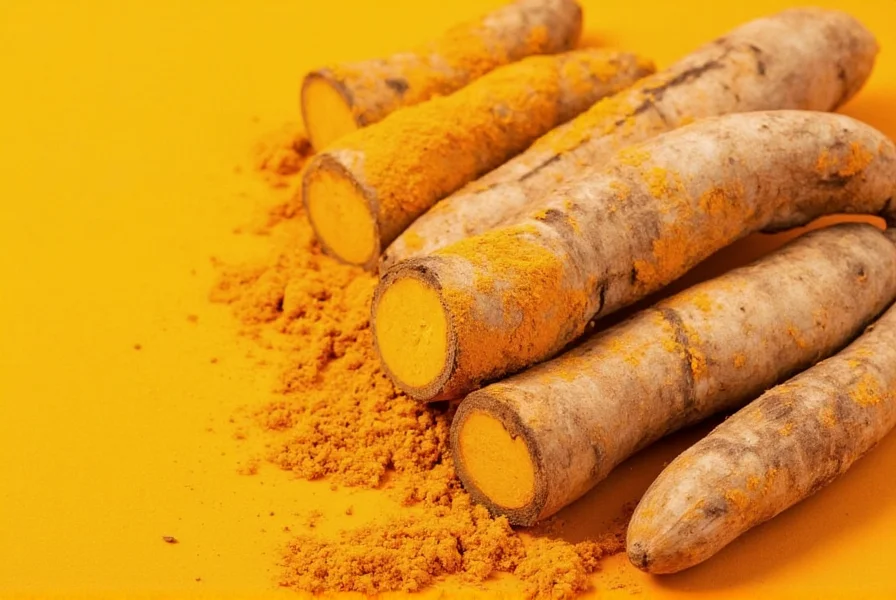 Properly stored turmeric root in glass containers in refrigerator