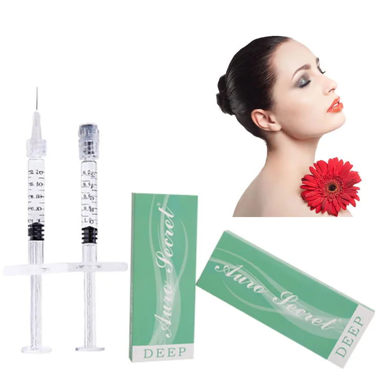 

pure hyaluronic acid gel 2ml syringe dermal deep lip nose fillers form facial dermal filler