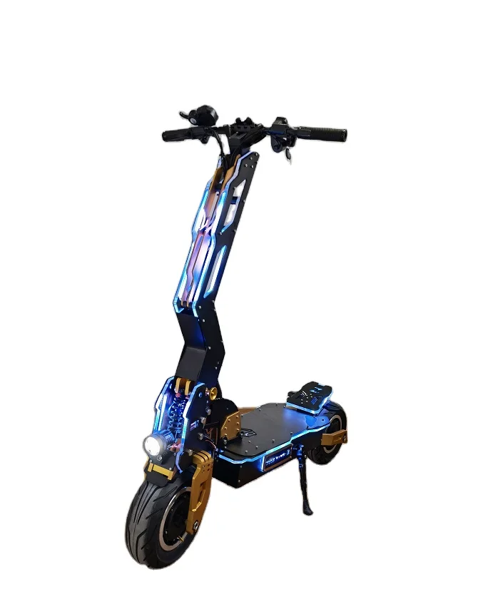 2021 Great Power BLADE Z 12inch 72V 2500W x 2BLDC electric scooter 110km/h weped cruise 5000W, Gold