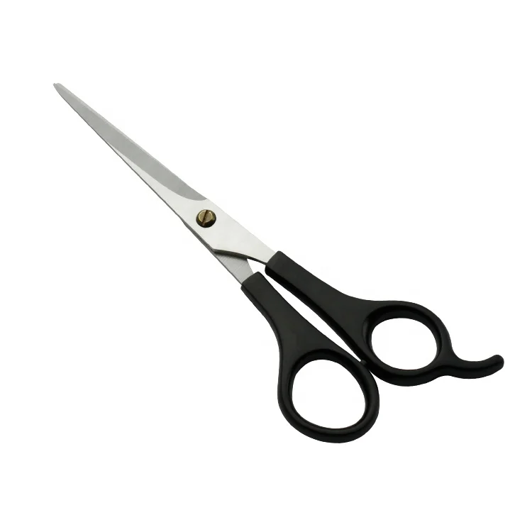 

S3-1003A Classical Plastic Handle 420 Stainless Steel Barber Cutting Hair Scissors, Black