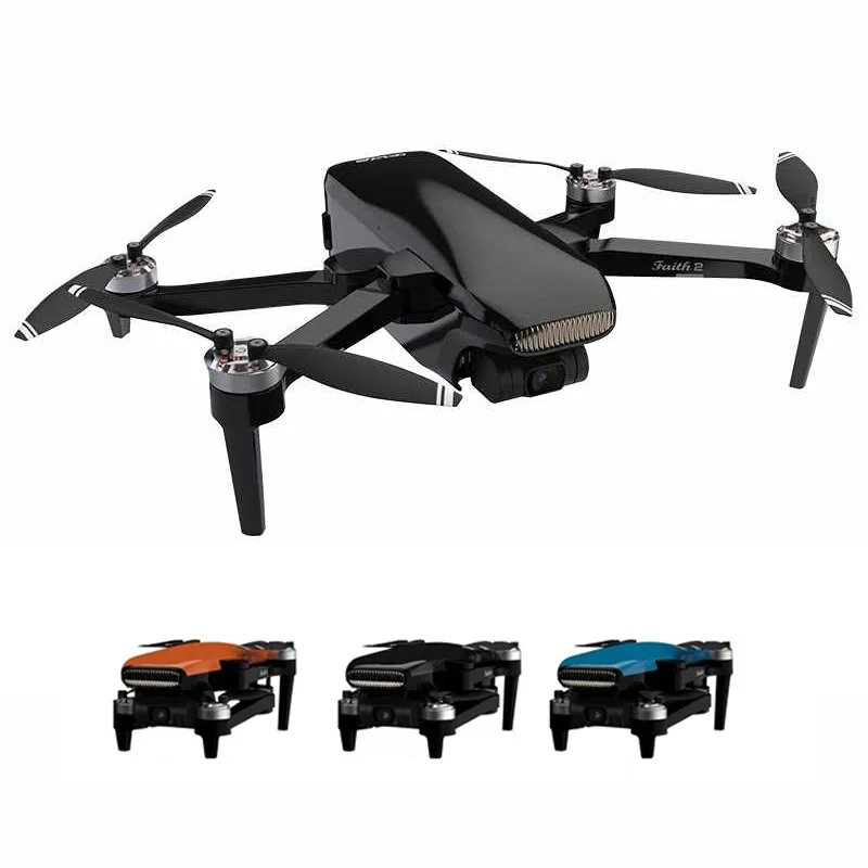 

Long Control Distance 5KM Professional 4K Camera 5G Wifi 35 Mins Flying Time Faith 2 Drone, Orange/black/white/blue