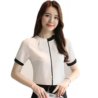 

or20060a wholesale newly factory manufacturer women office shirts elegant chiffon ladies tops blouse