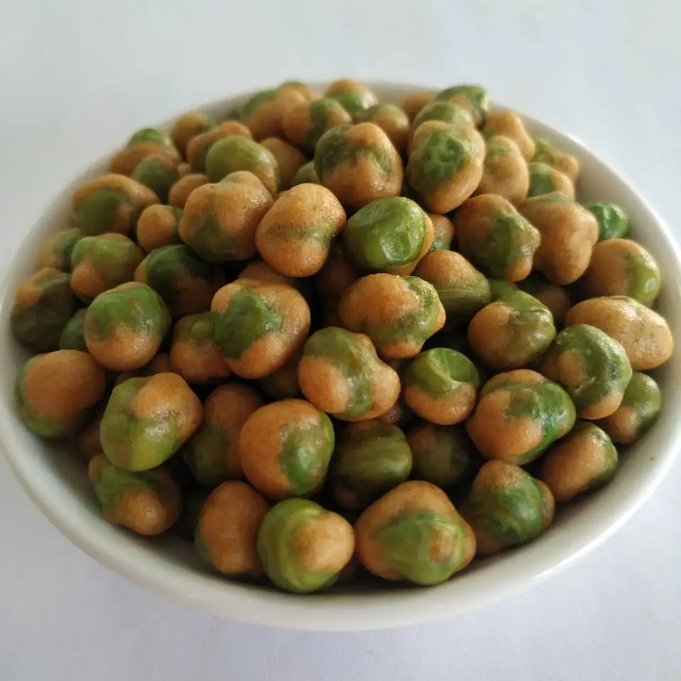 
Certificated roasted soy sauce flavor coated green peas 