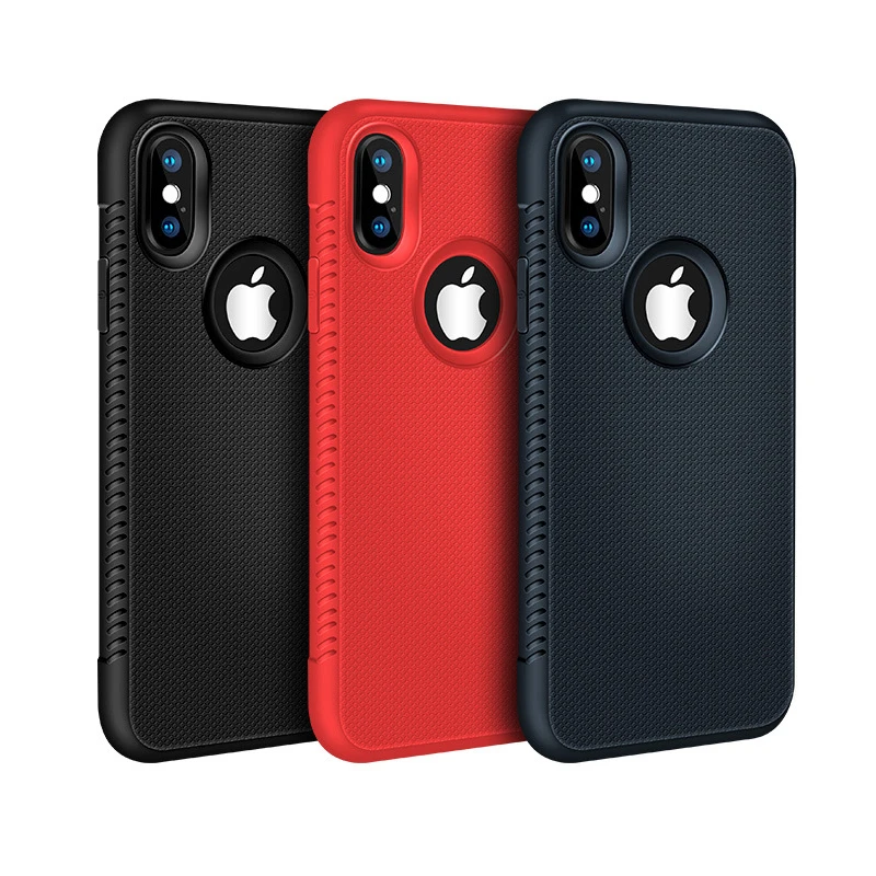 

Rugged Phone Case Silicon Bumper Matte Cover For iPhone X XR XS Max 6S 6 7 8 Plus 7Plus 5 5S SE Shockproof Back Cases