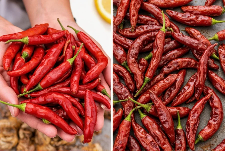 Comparison chart of chile puya and guajillo