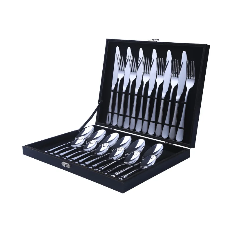 

1010 24 pc cutlery set spoon and fork gold spoon set flatware sets