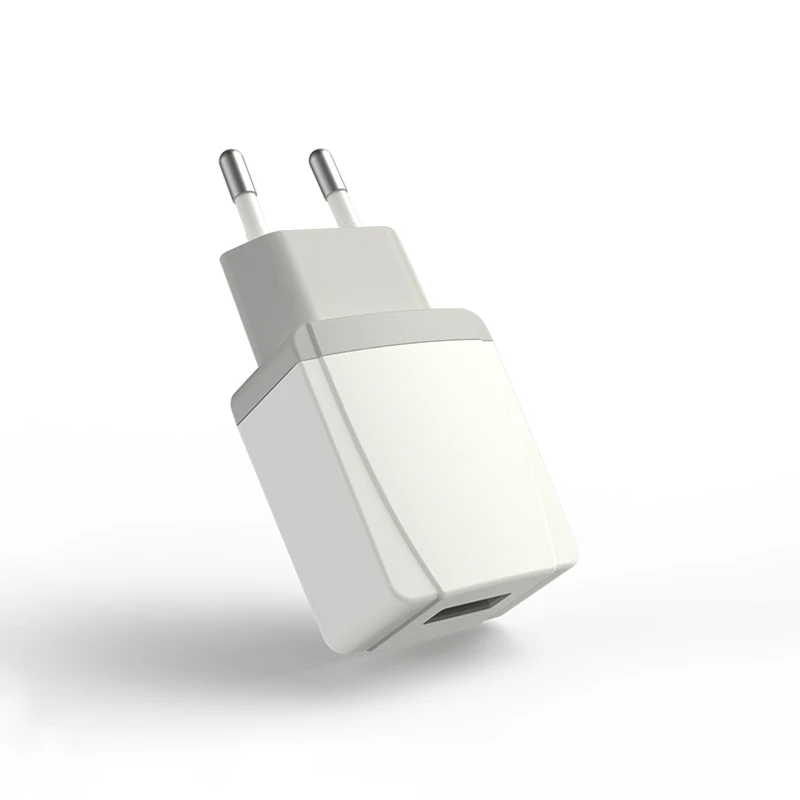 

New product high quality mobile phone charger Portable Travel Electric Wall USB Charger Adapter, White