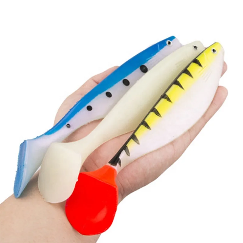 

65g 225mm sea bass fish lures soft plastic big sized fishing lure soft trolling lure for big game sea fishing boat fishing