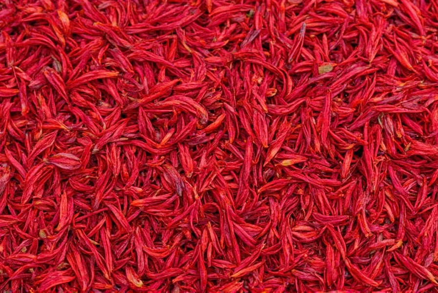 Saffron stored in a glass jar