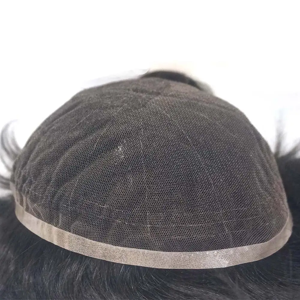 

natural hairline human hair swiss lace hair replacement systems for men