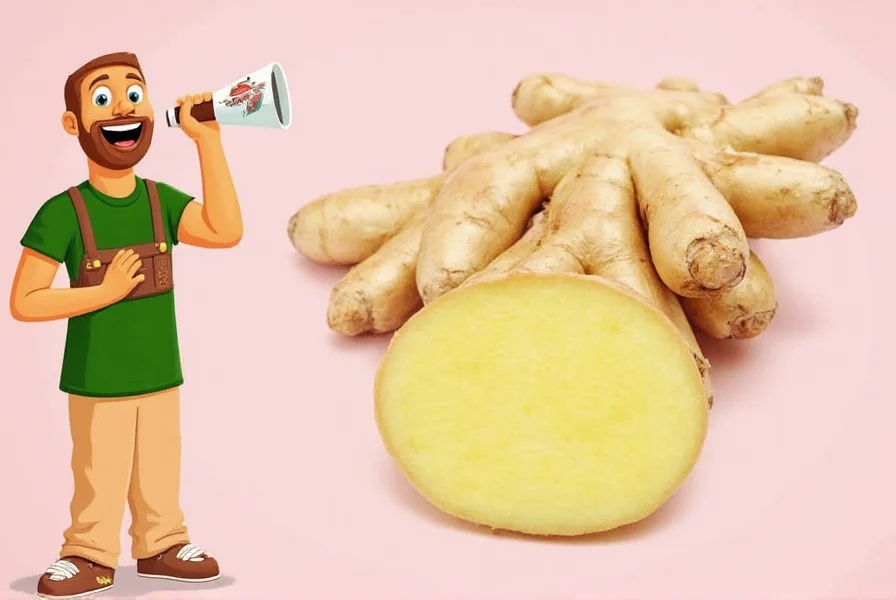 Signs of spoiled ginger root compared to fresh ginger
