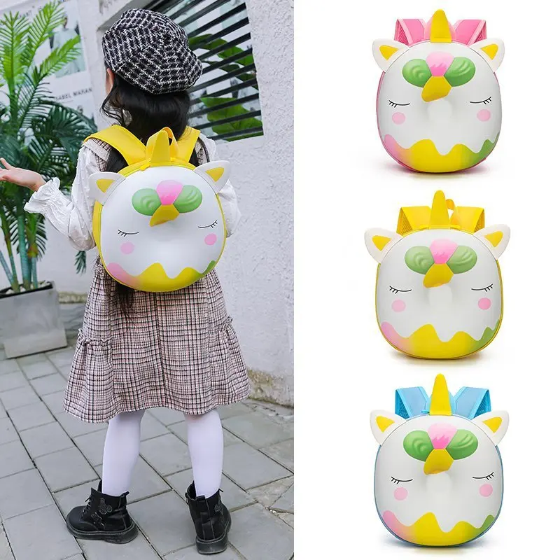 

Twinkle Children's schoolbag custom kids cartoon cute unicorn backpack kindergarten boys and girls eggshell backpack