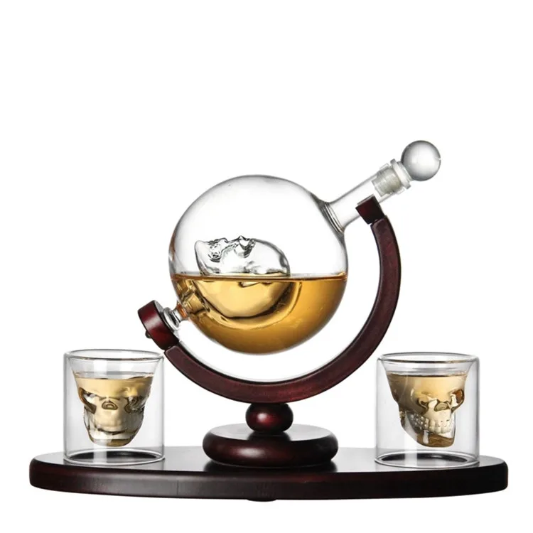

Dropshipping European Whiskey Globe Wine Bottle Decanter, Clear