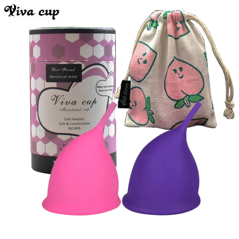 
1set menstrual silicon medical menstrual cup coletor menstrual period cup feminine hygiene menstrual 