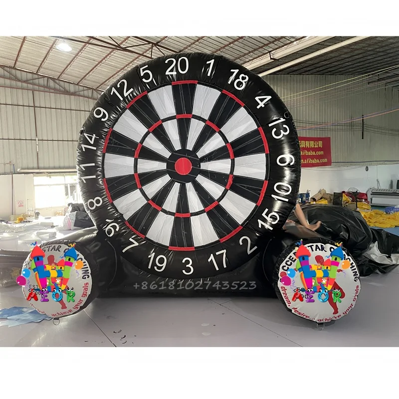 

3m/10ft Tall Giant Inflatable Dart Board Football Dartboard Soccer Darts Game