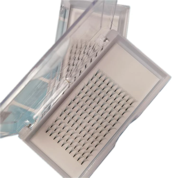 

narrow premade fans 3d 4d 5d premade volume fans 120 240 clusters large tray premade fan, Natural black