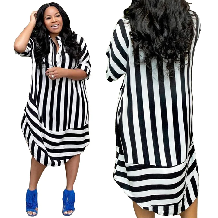 

2021 Four fabrics spring short sleeve plus size Ladies skirt women clothing Casual Dresses
