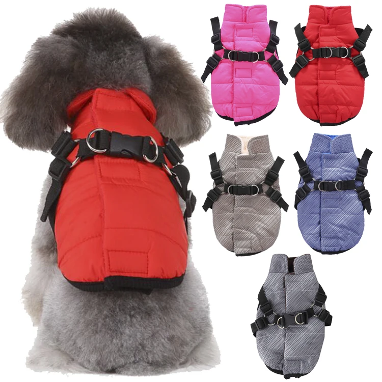 

COLLABOR Poodle X Harness Dog Pet Clothes Autumn And Winter Dog Harness Bow Ski Suit Soft Harness For Dogs, Digital print