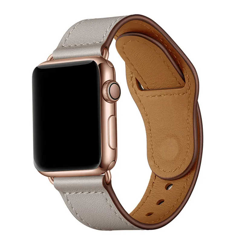 

Smart Watch Genuine Leather Watch Straps Bands For Leather Apple Watch, 5 colors