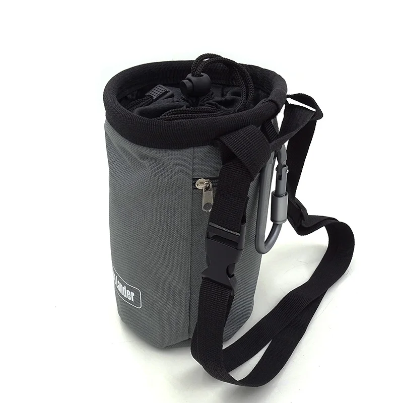 Large Bouldering Buckets with Zipper Pocket and Ajustable Belt Rock Climbing Chalk Bag
