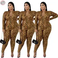

9091025 hot selling front zip up bodycon club one piece women plus size jumpsuits and rompers