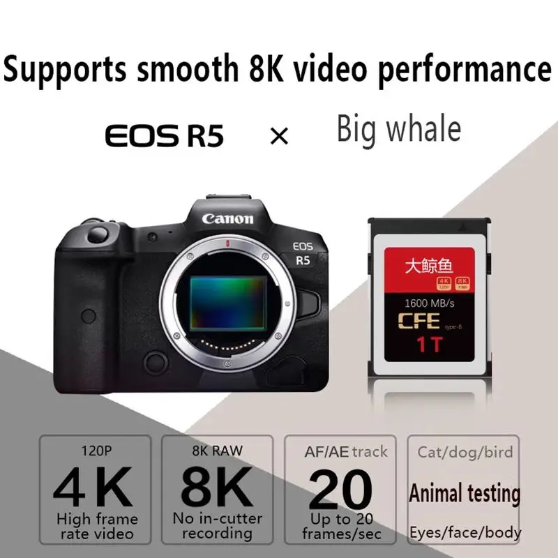 Cfexpress card CFE card memory card camera card R5 8K full model camera Z6 Z7 D6 cfeexpress card cfe for cannon - ANKUX.COM