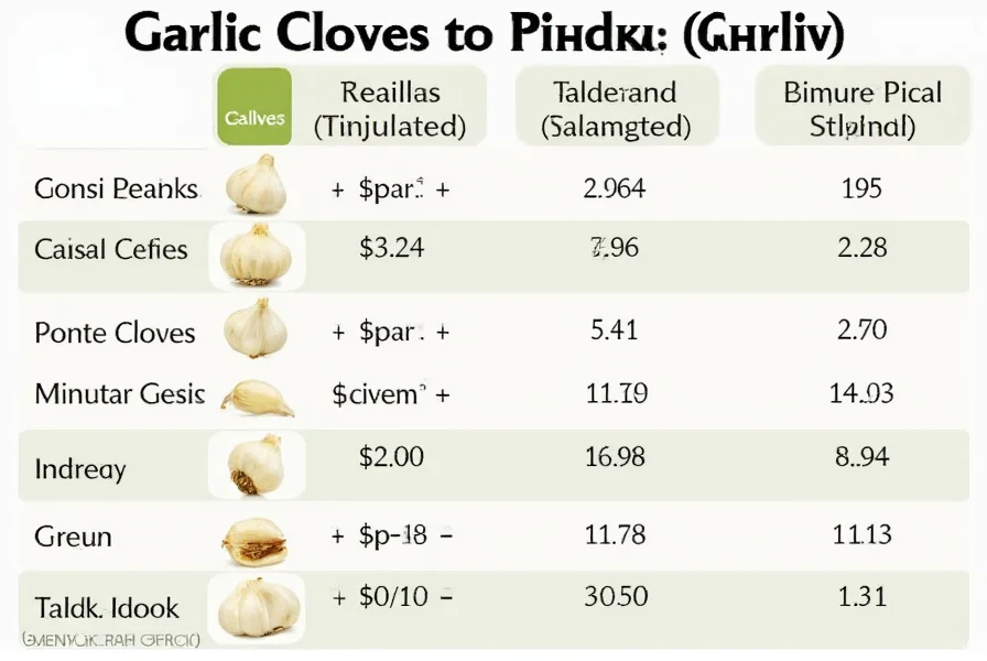 Garlic Cloves to Minced Garlic: Exact Conversion Chart