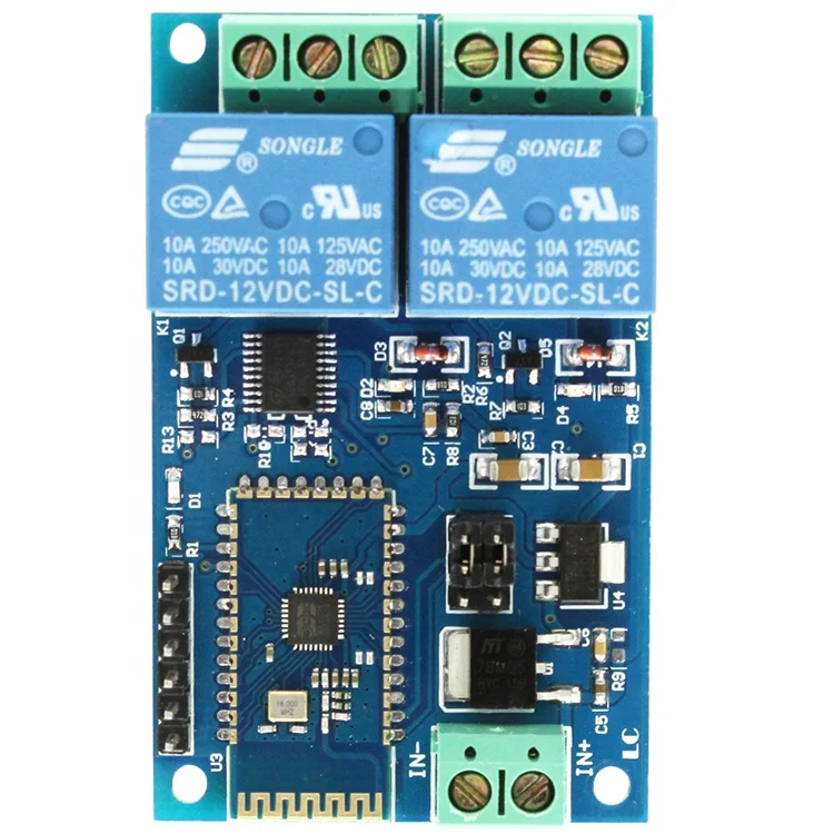 Taidacent 12v Ble 2.1relay Iot Smart Home 2 Channel Remote Controller Relay Board Android Phone