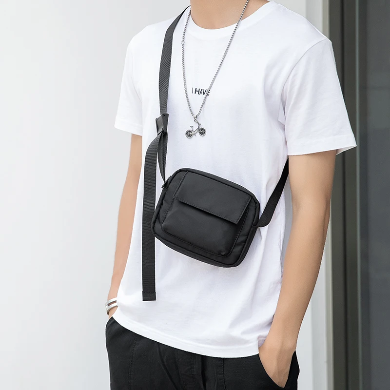 

Waterproof nylon cross-body bag with small shoulder bag for men