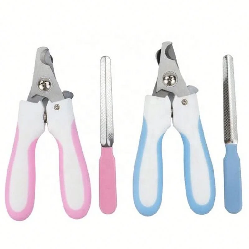 

Stainless Steel Safety Convenient Soft Comfortable Pet Nail Scissors Creative High Quality Practical, Pink/blue