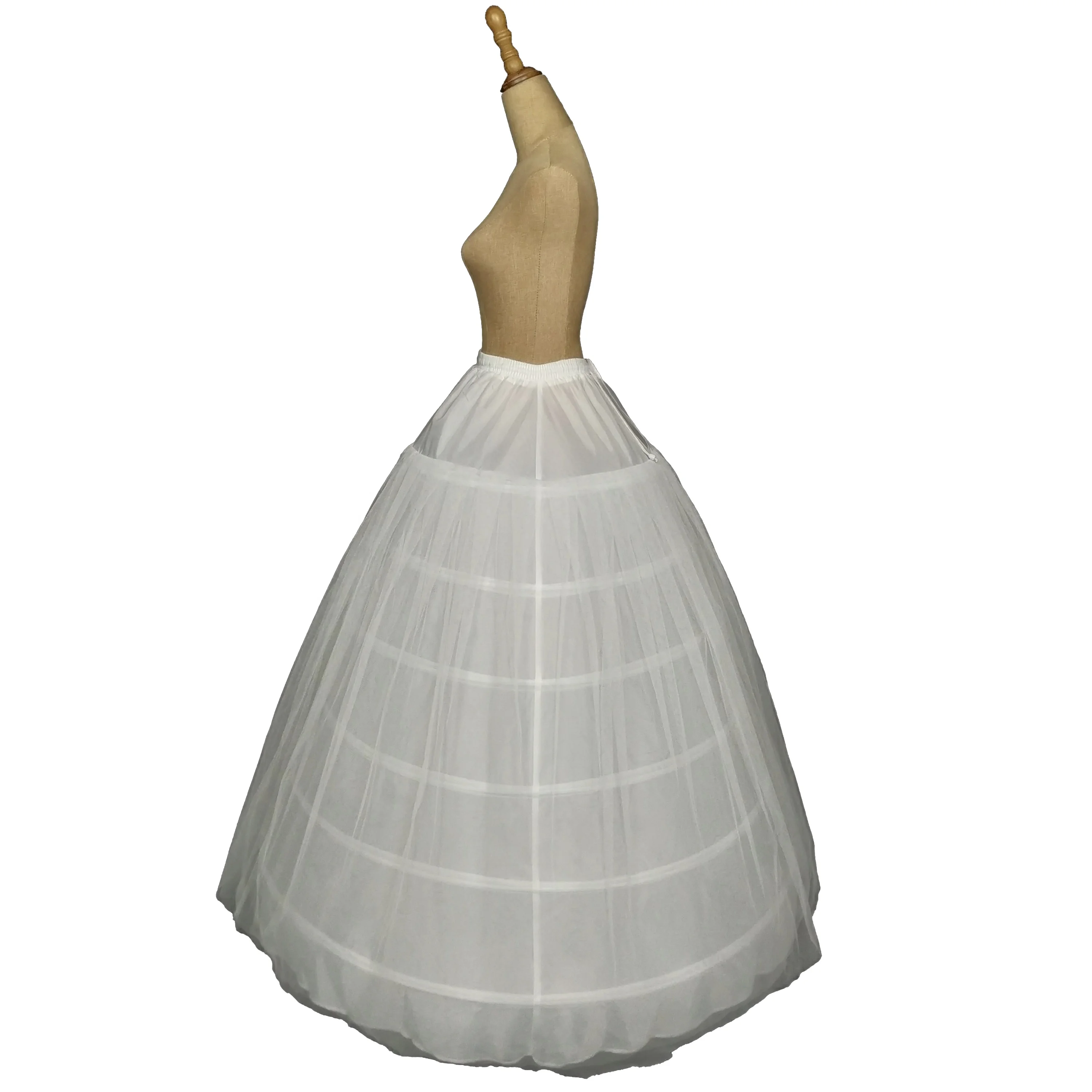 
High-quality wedding dress bridal gown 6 hoops 2 yarn Petticoat 