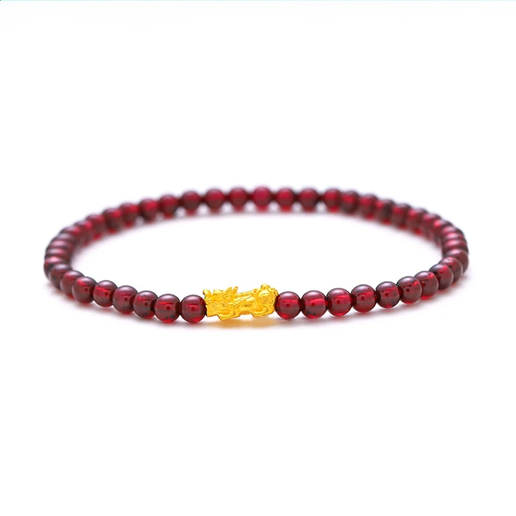 Pure Gold Garnet Bracelets Gol