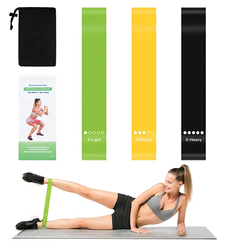 

Wenbinlong RFQ super hot hit pilates sports green yellow black resistance waist trainer Exercise bands