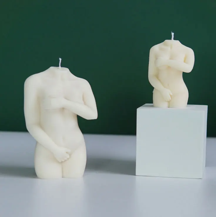 

SZ129 Large DIY female woman body candle silicone torso molds, Random