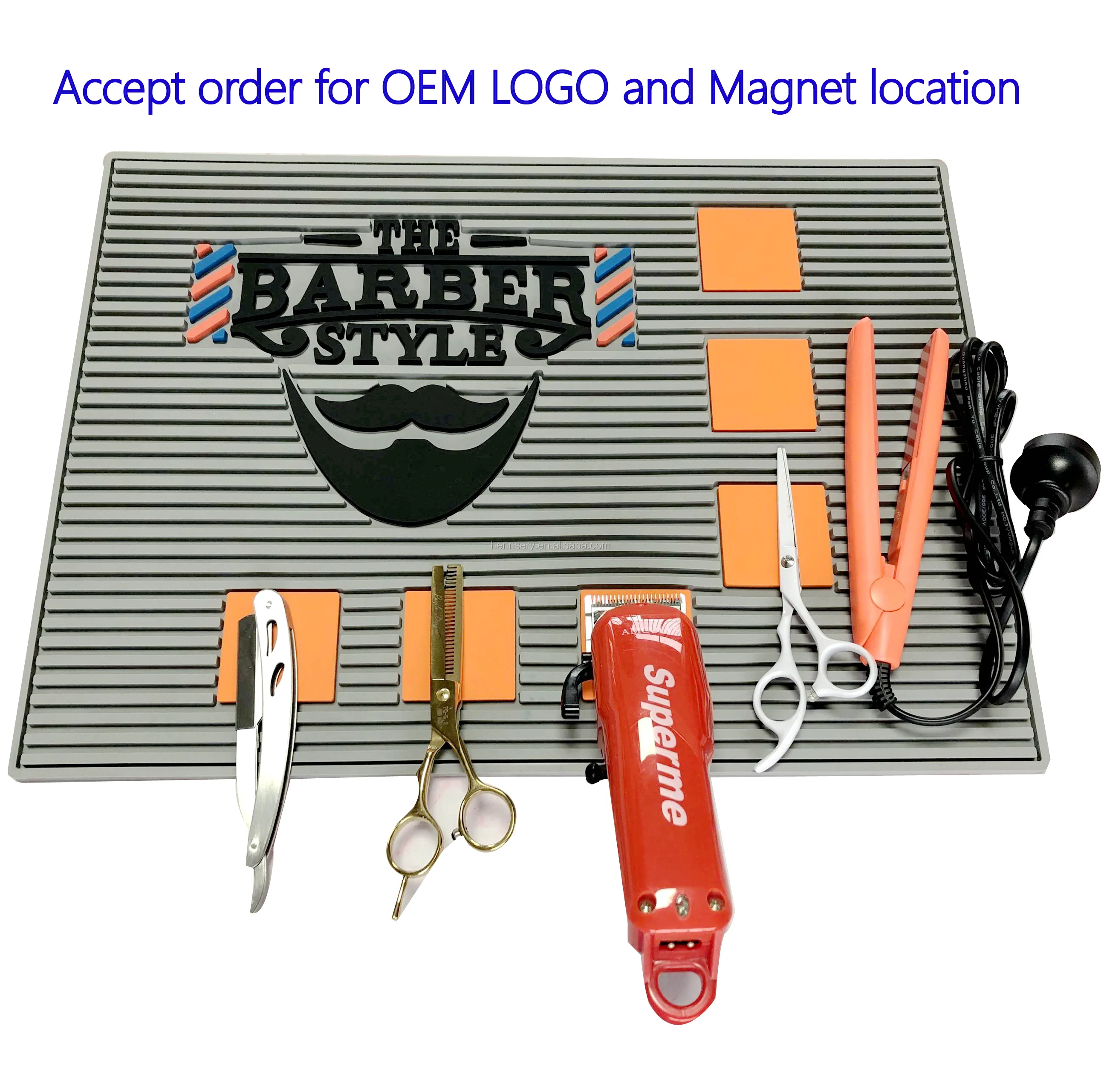 Pro Rubber Salon Barber Mat Spa Beauty Flexible Silicone Counter Mat